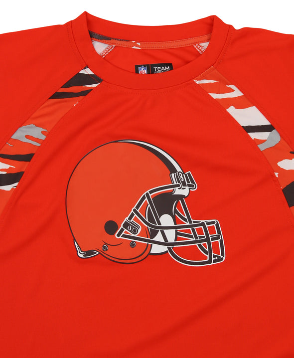 Zubaz NFL Men's Cleveland Browns Camo Solid T-Shirt