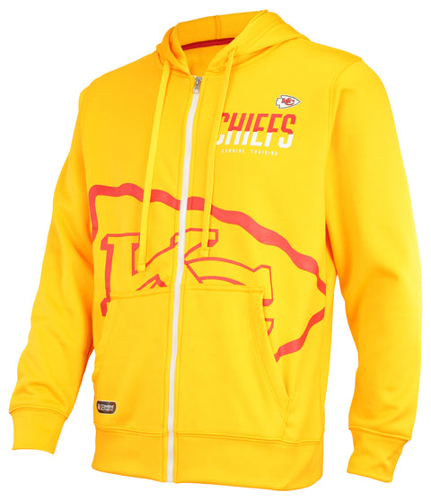 Outerstuff NFL Men's Kansas City Chiefs Drill Performance Full Zip Hoodie