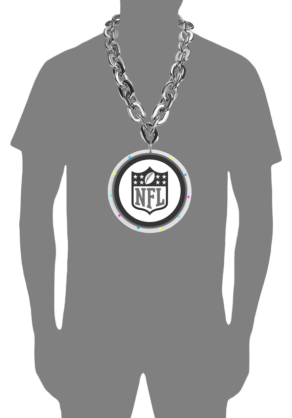 FOCO NFL New Orleans Saints Team Big Logo Light Up Chain