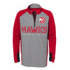 Outerstuff NBA Youth Boys Atlanta Hawks "Shooter" 1/4 Zip Sweater