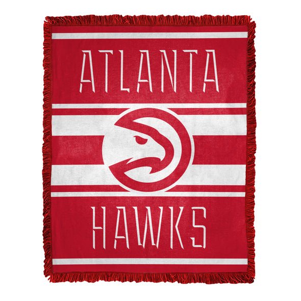Northwest NBA Atlanta Hawks Nose Tackle Woven Jacquard Throw Blanket