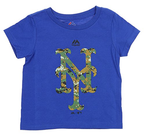 Outerstuff MLB Toddlers New York Mets USMC Woodland Camo Logo T-Shirt