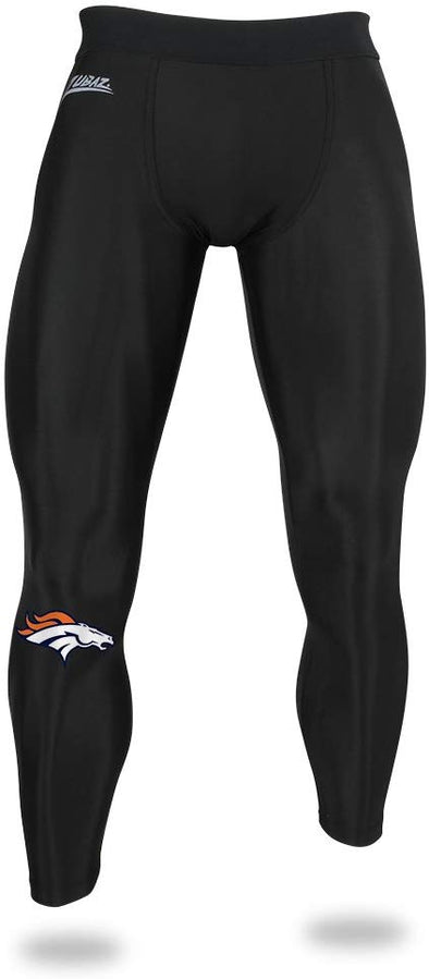 Zubaz NFL Men's Denver Broncos Active Compression Black Leggings