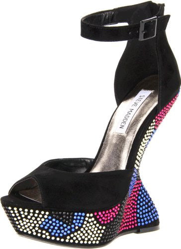 Steve Madden Gimmick Women's Rhinestone Wedge Platform Shoes