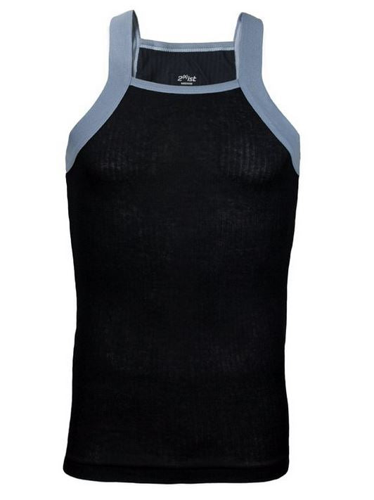 2xist Men's Contrast Square-Cut Tank Top Sleeveless Fashion Shirt - Many Colors