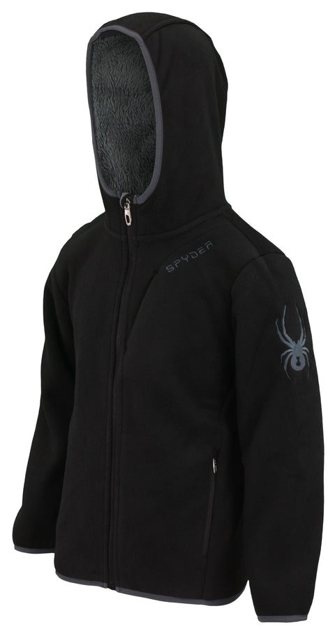 Spyder Youth Boys Big Sherpa Lined Polar Fleece Hooded Jacket, Color Options