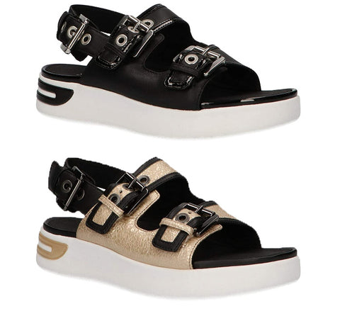 GEOX Women's D Ottaya Sand C Slip On Buckle Sandals, Color Options
