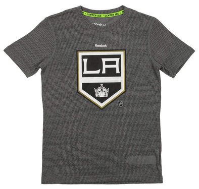 Reebok NHL Youth Los Angeles Kings Short Sleeve Fashion Tee, Gray