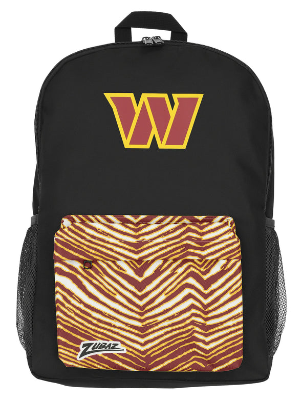 FOCO X ZUBAZ NFL Washington Commanders Zebra 2 Collab Printed Backpack