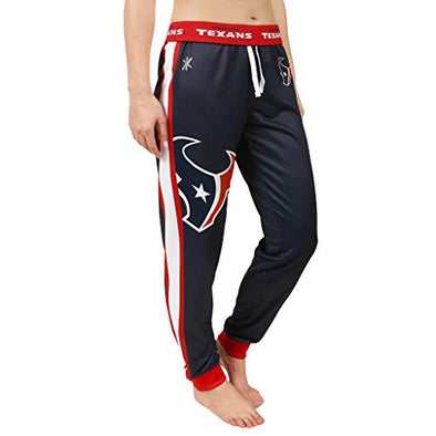 KLEW NFL Women's Houston Texans Polyfleece Jogger Pants, Navy