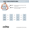 Certo By Northwest NFL Women's Denver Broncos Crosstown Midi Bra, Navy