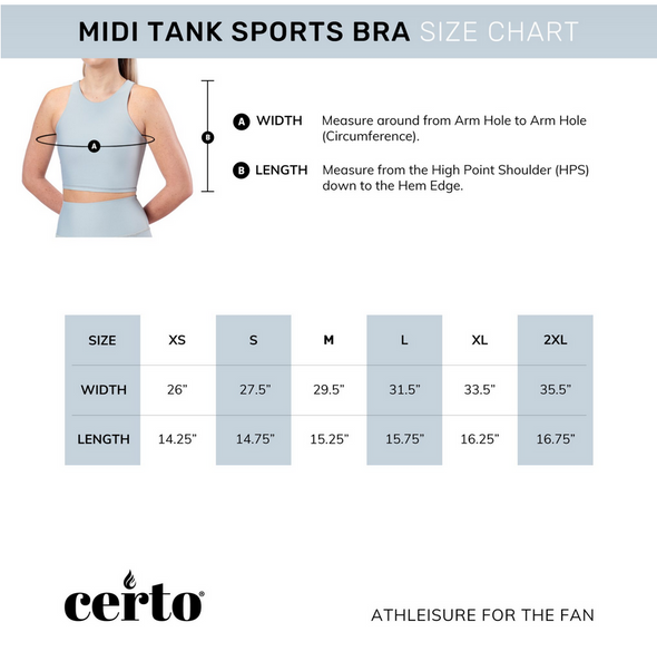 Certo By Northwest NFL Women's Denver Broncos Crosstown Midi Bra, Navy