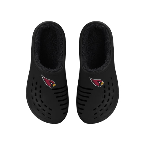 FOCO NFL Men's Arizona Cardinals Sherpa Lined Big Logo Clogs