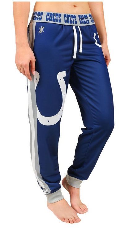 KLEW NFL Women's Indianapolis Colts Cuffed Jogger Pants, Blue – Fanletic