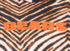 Zubaz NFL Football Men's Chicago Bears Zebra Print Touchdown Hoodie