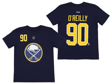 Reebok Buffalo Sabres Ryan O'Reilly #90 NHL Boys' Youth (8-20) Player Tee, Navy