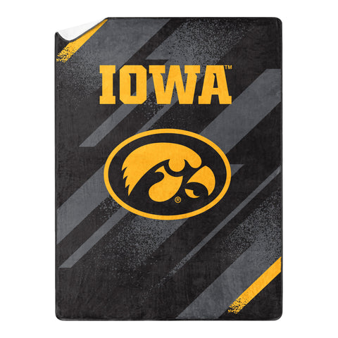 Northwest NCAA Iowa Hawkeyes Silk Touch Sherpa Throw Blanket, 60"X80"
