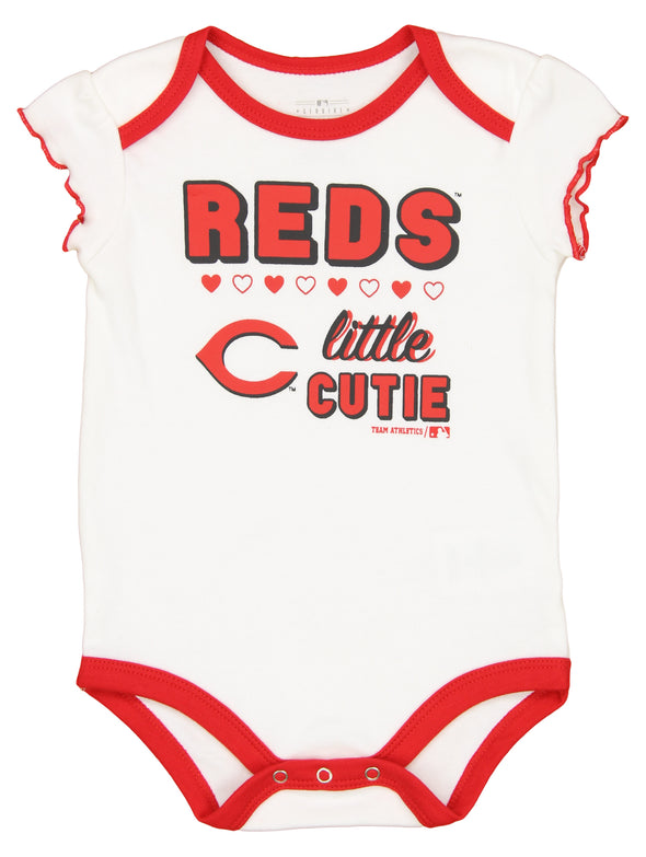 Outerstuff MLB Infants Cincinatti Reds Little Cutie Creeper & Tutu Leggings Set