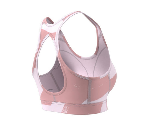Adidas Women's Training Medium-Support Sports Bra, Wonder Mauve/Almost Pink S22