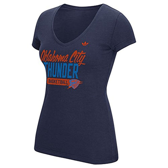 Adidas NBA Women's Oklahoma City Thunder S/S Slub Meshed Well Shirt