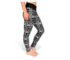 KLEW NBA Women's San Antonio Spurs Aztec Print Leggings