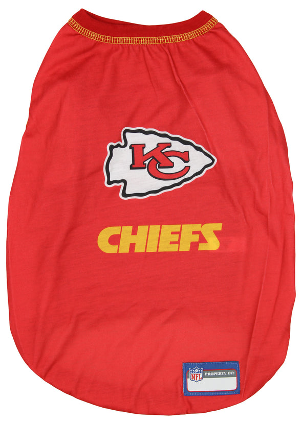 Zubaz X Pets First NFL Kansas City Chiefs Team Pet T-Shirt For Dogs