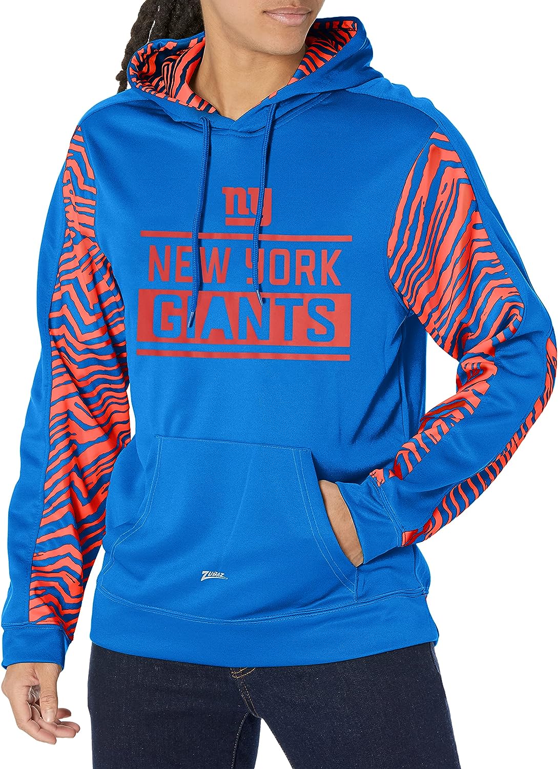 Zubaz NFL Men's New York Giants Team Color with Zebra Accents