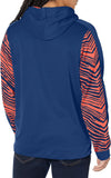 Zubaz NFL Men's Chicago Bears Team Color with Zebra Accents Pullover Hoodie