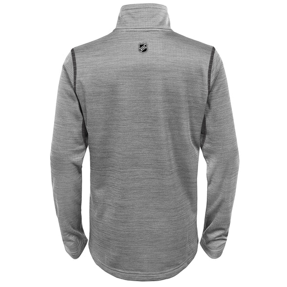 Outerstuff New York Islanders NHL Boys Youth (8-20) Back to The Arena 1/4 Zip Pullover Sweater, Grey