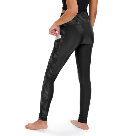 Zubaz NFL Women's Atlanta Falcons Viper Snake Detail Leggings