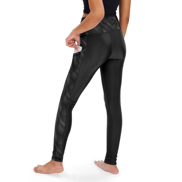 Zubaz NFL Women's Atlanta Falcons Viper Snake Detail Leggings