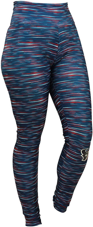 Zubaz NFL Football Women's Houston Texans Space Dye Legging