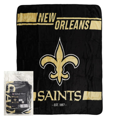 Northwest NFL New Orleans Saints Legion Raschel Throw, 50" x 60"