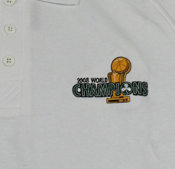 Adidas NBA Men's 2008 Championship Boston Celtics Basketball 3 Stripe Polo