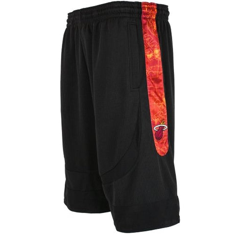 Zipway NBA Basketball Men's Miami Heat Big and Tall Blueprint Shorts, Black