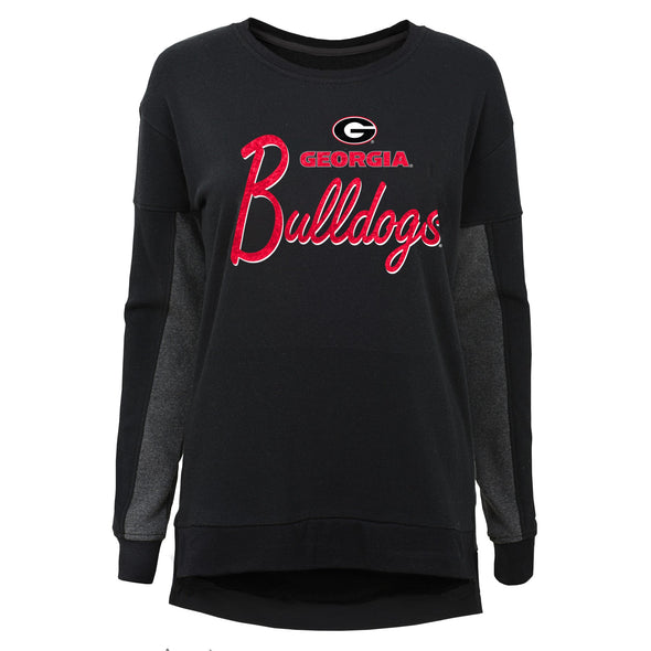 Outerstuff NCAA Youth Girls (7-16) Georgia Bulldogs In The Mix Long Sleeve Crew Top