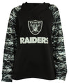 Zubaz Women's Oakland Raiders NFL Cowl Neck Hoodie