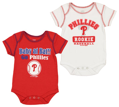 Outerstuff MLB Newborn/Infants Philadelphia Phillies 2 Pack Creeper Set