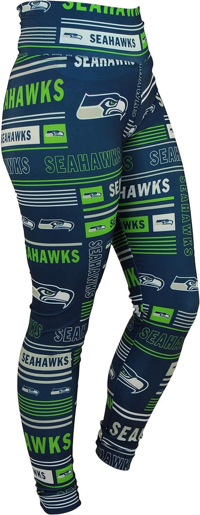 Zubaz NFL Women's Seattle Seahawks Column 24 Style Leggings