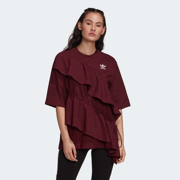 Adidas Women's Frilled Tee Shirt, Color Options