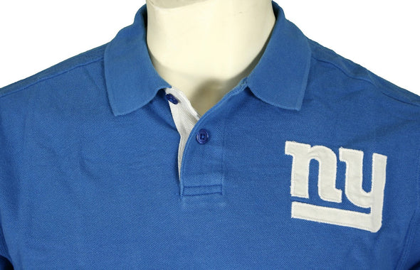 New York Giants NFL Reebok Mens Vintage Polo Shirt, Blue