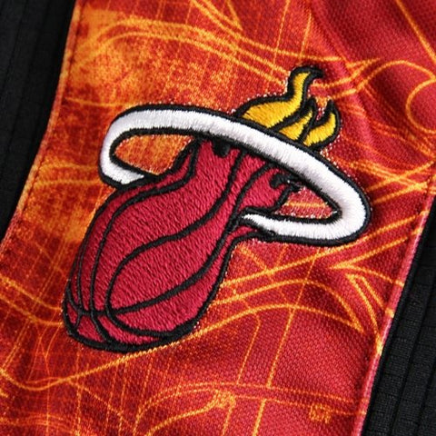 Zipway NBA Basketball Men's Miami Heat Big and Tall Blueprint Shorts, Black