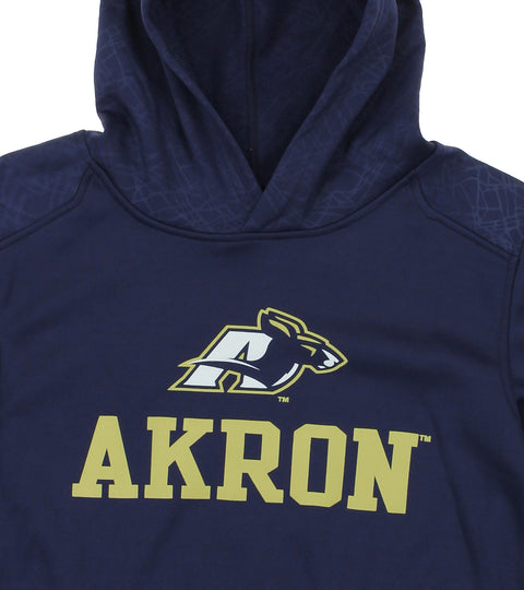 NCAA Youth Akron Zips Performance Hoodie, Navy