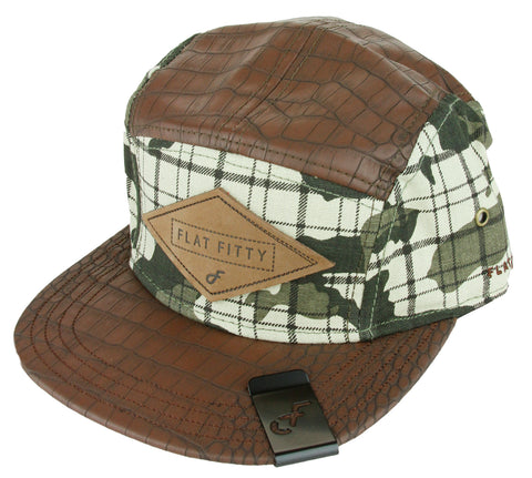 Flat Fitty Camo Snake Digi Strap Back Cap Hat - Many Colors