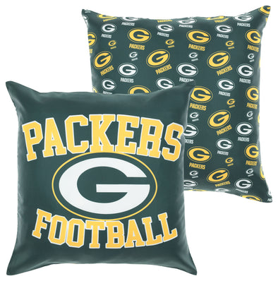 FOCO NFL Green Bay Packers 2 Pack Couch Throw Pillow Covers, 18 x 18