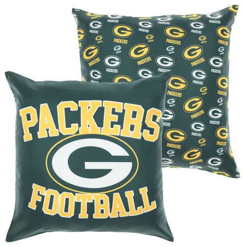 FOCO NFL Green Bay Packers 2 Pack Couch Throw Pillow Covers, 18 x 18