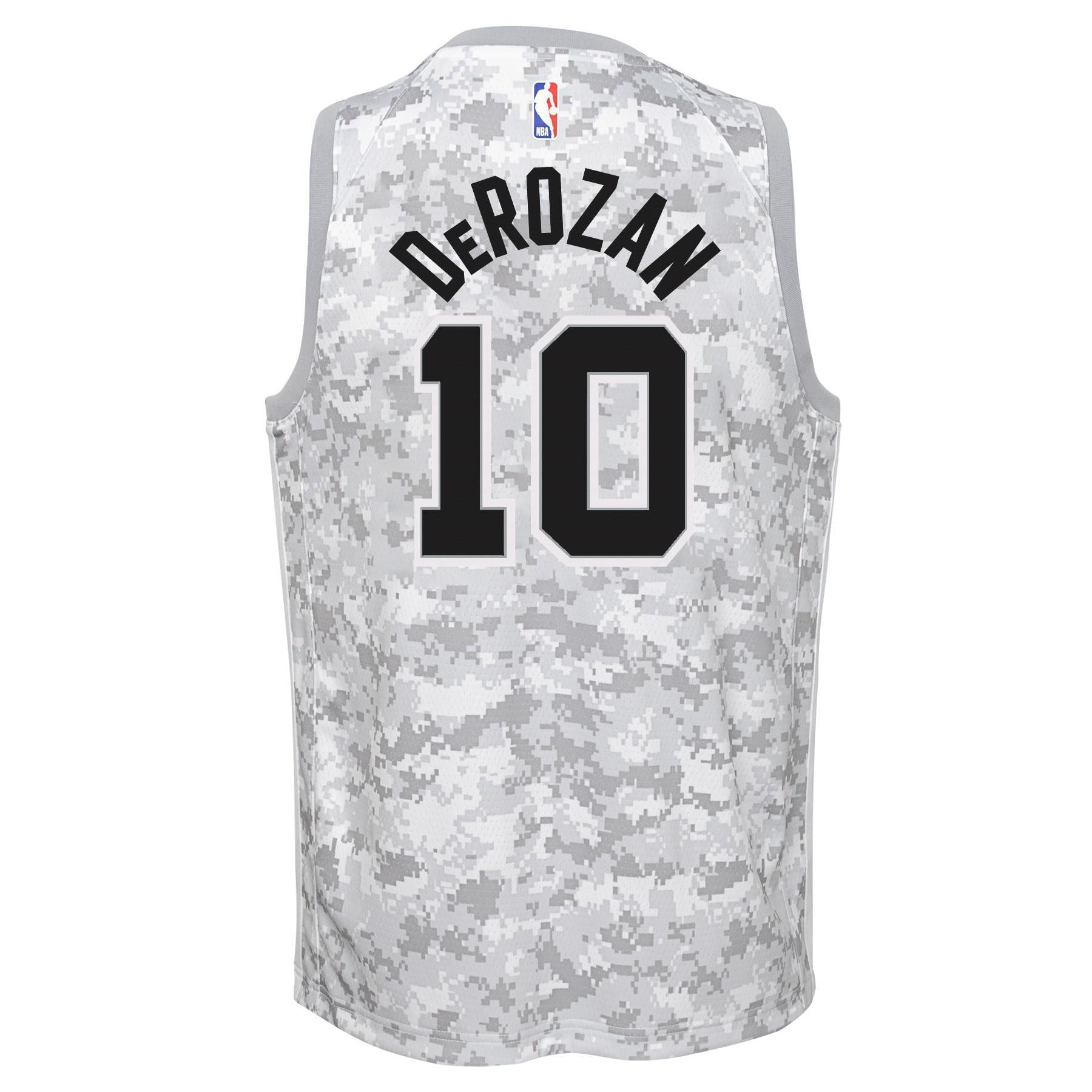 San Antonio Spurs DeMar DeRozan #10 Swingman Nike Youth Large Camouflage  Jersey