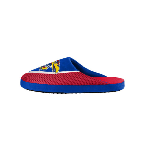 FOCO NCAA Men's Kansas Jayhawks 2022 Big Logo Color Edge Slippers