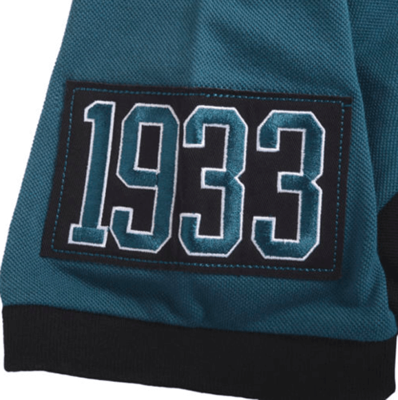FOCO NFL Men's Philadelphia Eagles Wordmark Rugby Short Sleeve Polo Shirt