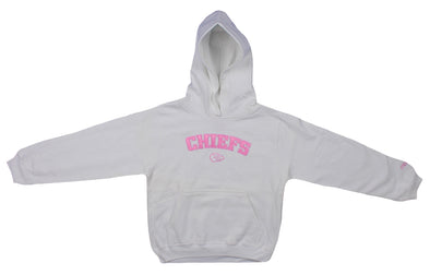 Reebok NFL Youth Girls Kansas City Chiefs Hoodie, White